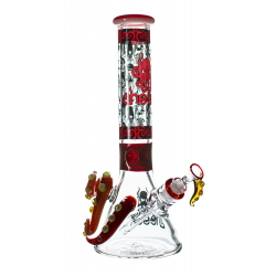 15" Cheech Glass Release The Kraken Water Tube With Ice Catcher Water Pipe - [CHE-226]